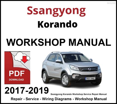 Daewoo Ssangyong Korando Car Workshop Manual Repair Manual Service Manual Download