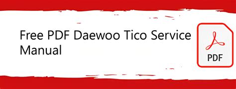 Daewoo Tico Repair Service Manual Software Free Ebook