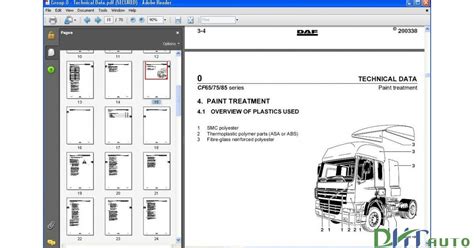 Daf 1996 2012 Cf65 Cf75 Cf85 Trucks Workshop Repair Service Manual 10102 Quality