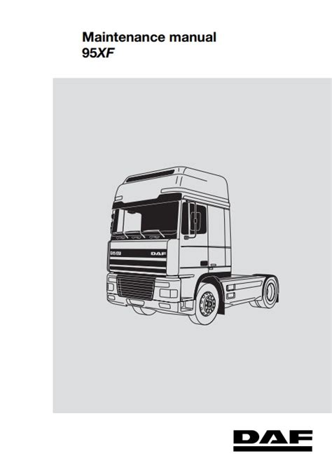 Daf 95xf Series Workshop Repair Service Manual Pdf