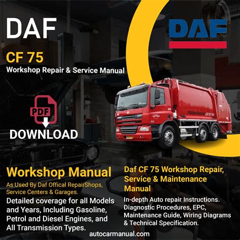 Daf Cf 75 Digital Service Repair Manual