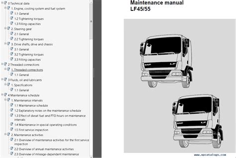 Daf Lf45 Lf55 Series Truck Service Repair Workshop Manual Download