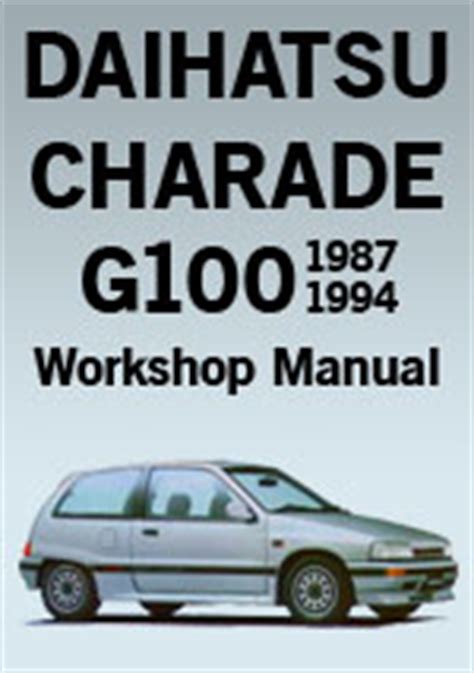 Daihatsu Charade 1987 Factory Service Repair Manual