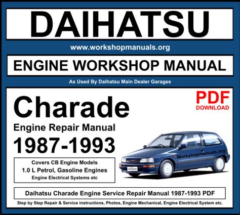 Daihatsu Charade 1987 Repair Service Manual