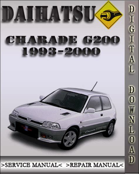 Daihatsu Charade G200 1995 Factory Service Repair Manual