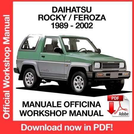 Daihatsu Feroza Rocky F300 1989 Repair Service Manual