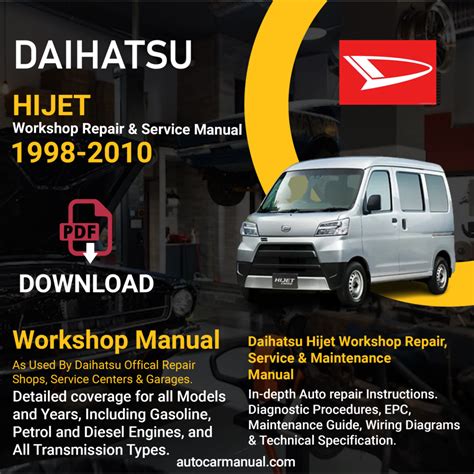 Daihatsu Hijet Service Manual Free Download