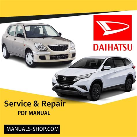 Daihatsu Terios 2000 2006 Workshop Service Repair Manual