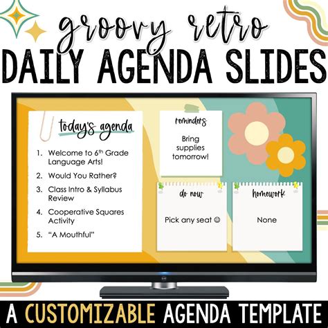 Daily Agenda Slides Template