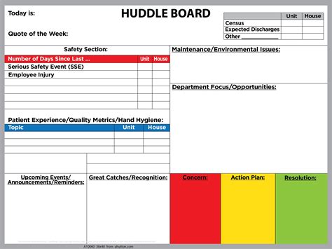 Daily Huddle Template