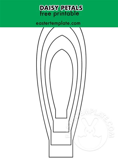 Daisy Petal Template