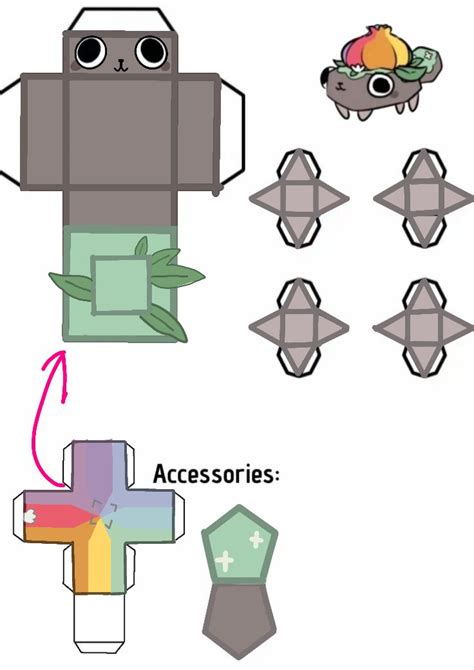 Dandys World Papercraft Template