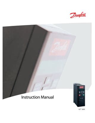 Danfoss Vlt 2800 Instruction Manual