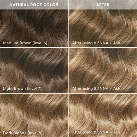 Dark Ash Blonde Hair Color Chart