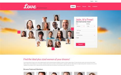 Dating Site Template