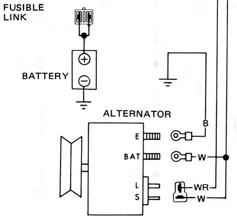 Datsun Alternator Wiring Diagram