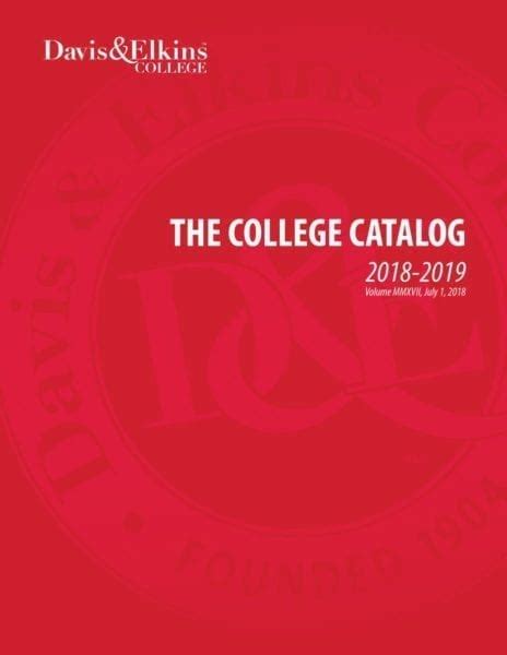 Davis And Elkins College Course Catalog