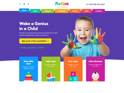 Daycare Website Template