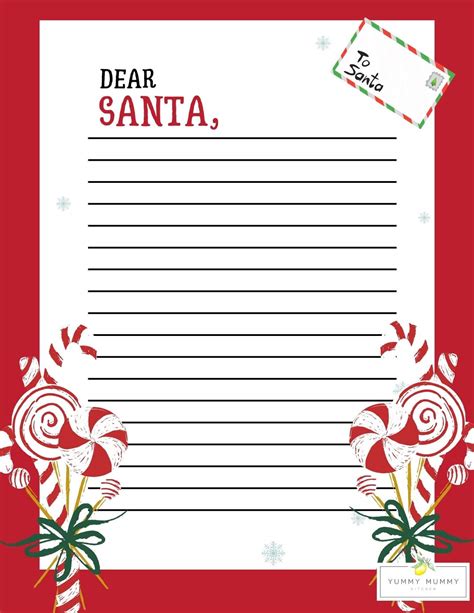 Dear Santa Printable Paper