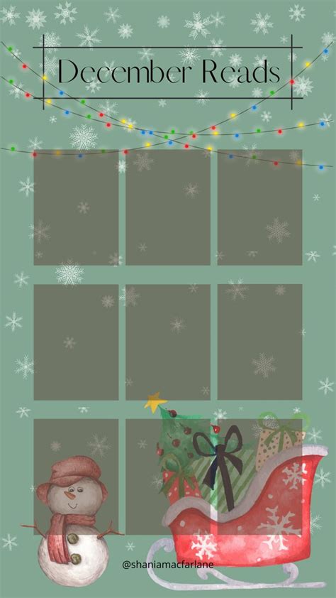 December Reading Template