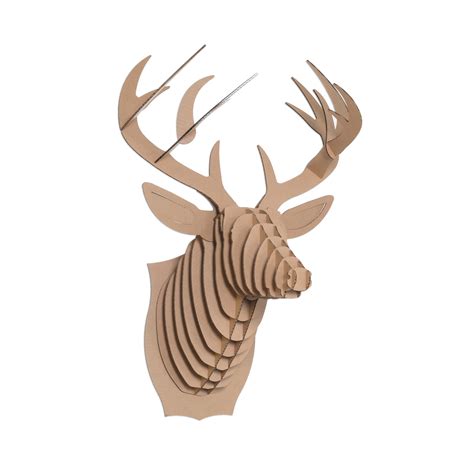 Deer Head Cardboard Template