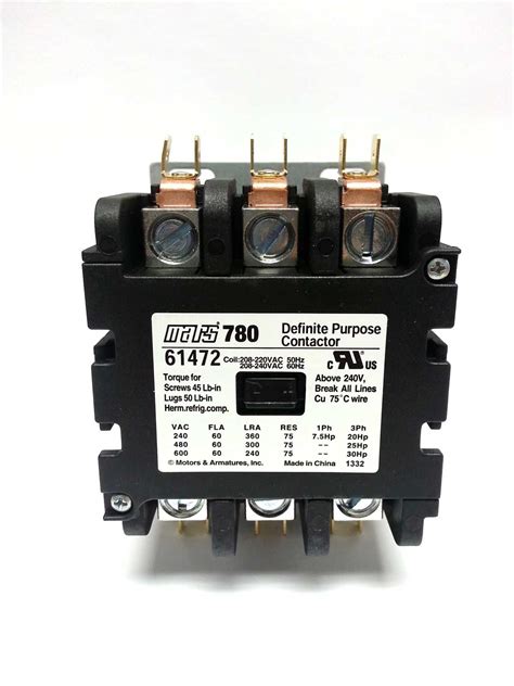 Definite Purpose Contactor Wiring