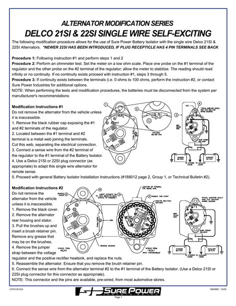 Delco 7si Alternator Wiring Diagram