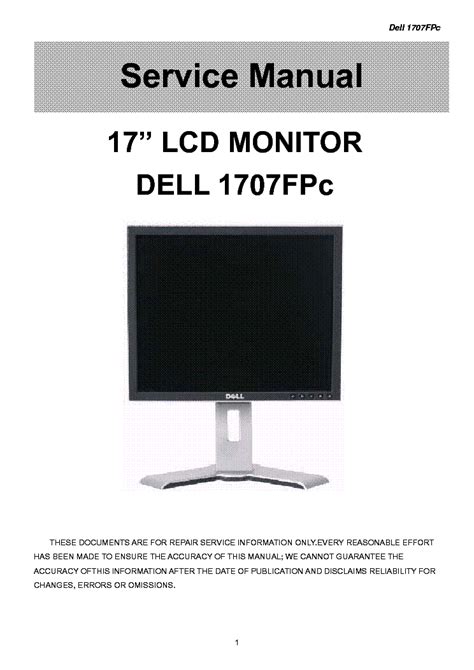 Dell Lcd Monitor Service Manual