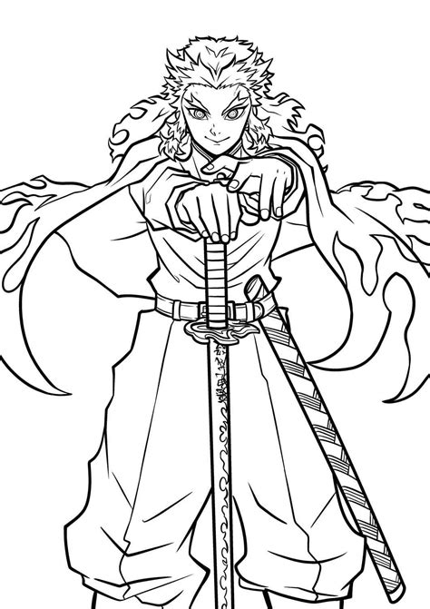 Demon Slayer Coloring Pages Printable