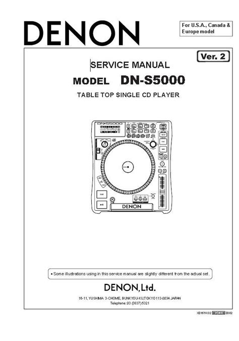 Denon Dn S5000 Service Manual Repair Guide