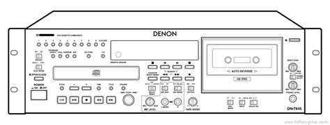 Denon Dn T645 Dn T625 Cd Cassette Combi Deck Service Manual