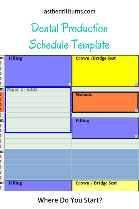 Dental Block Scheduling Template
