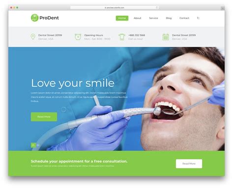 Dentist Website Template