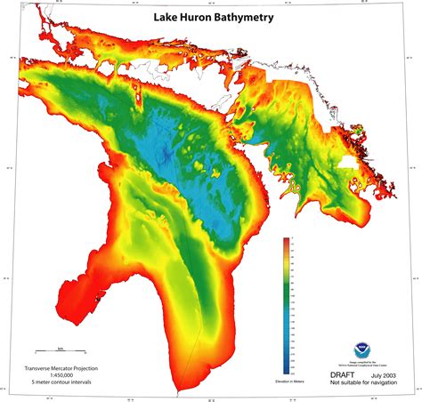 Depth Chart Lake Huron