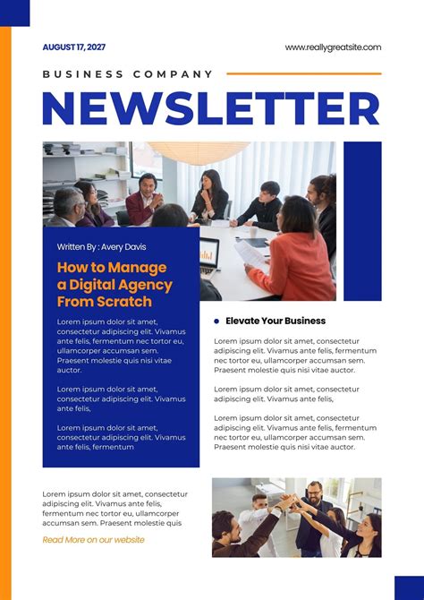 Design Newsletter Template