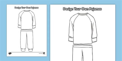 Design Your Own Pajamas Template