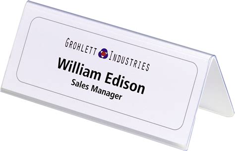 Desk Name Tag Template
