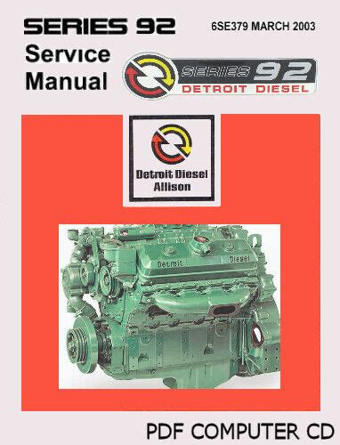 Detroit Diesel Series V6 92 Service Manual