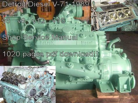 Detroit Diesel V 71 Instruction Service Manual Download