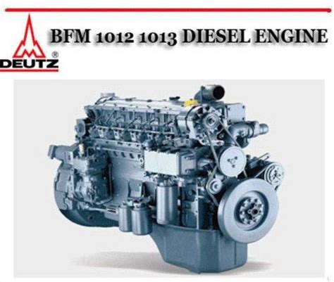 Deutz 1012 1013 Diesel Engine Workshop Manual