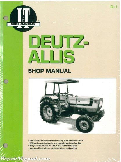 Deutz Allis 6265 Tractor Service Repair Manual Improved Download