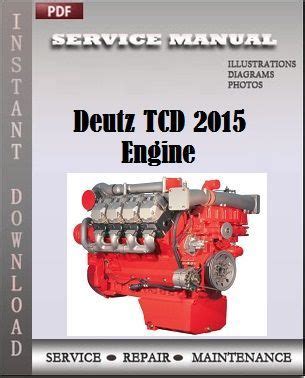 Deutz Engine Tcd 2015 Workshop Service Repair Manual