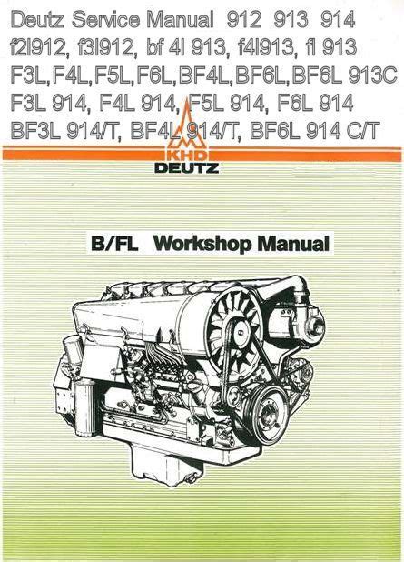 Deutz F2l912 Workshop Manual