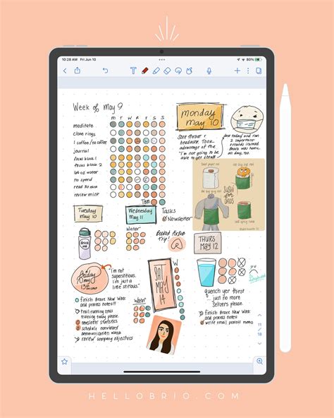 Digital Bullet Journal Template