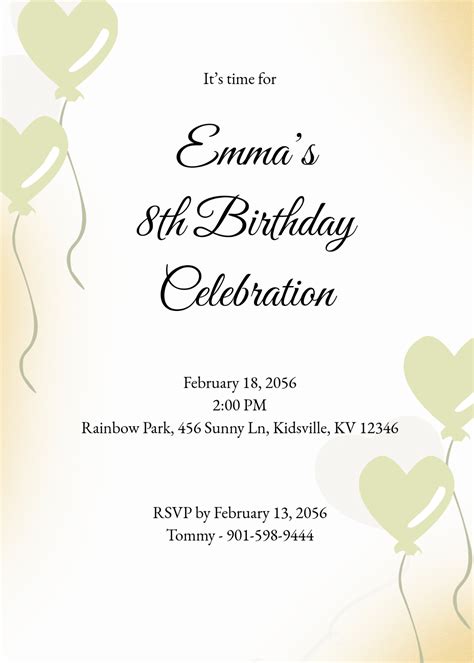Digital Invitation Templates