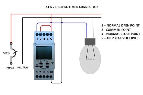 Digital Timer Switch Wiring Diagram