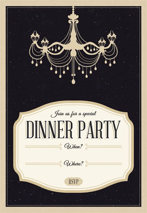Dinner Party Invitation Templates