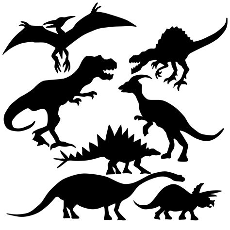 Dinosaur Silhouette Printable
