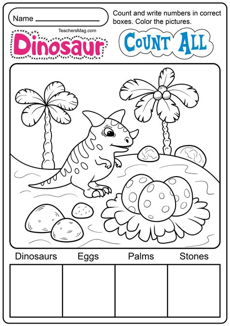 Dinosaur Worksheets Free Printable