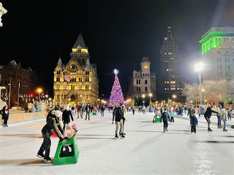 Discover the Enchanting Magic of Ice Skating at Clinton Square!